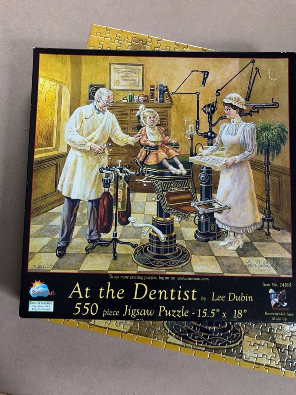 HTF SunsOut At the Dentist' 550-Piece Jigsaw Puzzle 🎨 Lee Dubin
